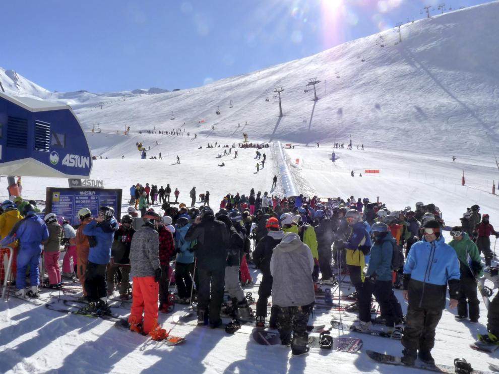 Turistas en el Pirineo