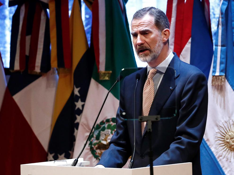 Felipe VI en la inauguración del Congreso de la Lengua Española.