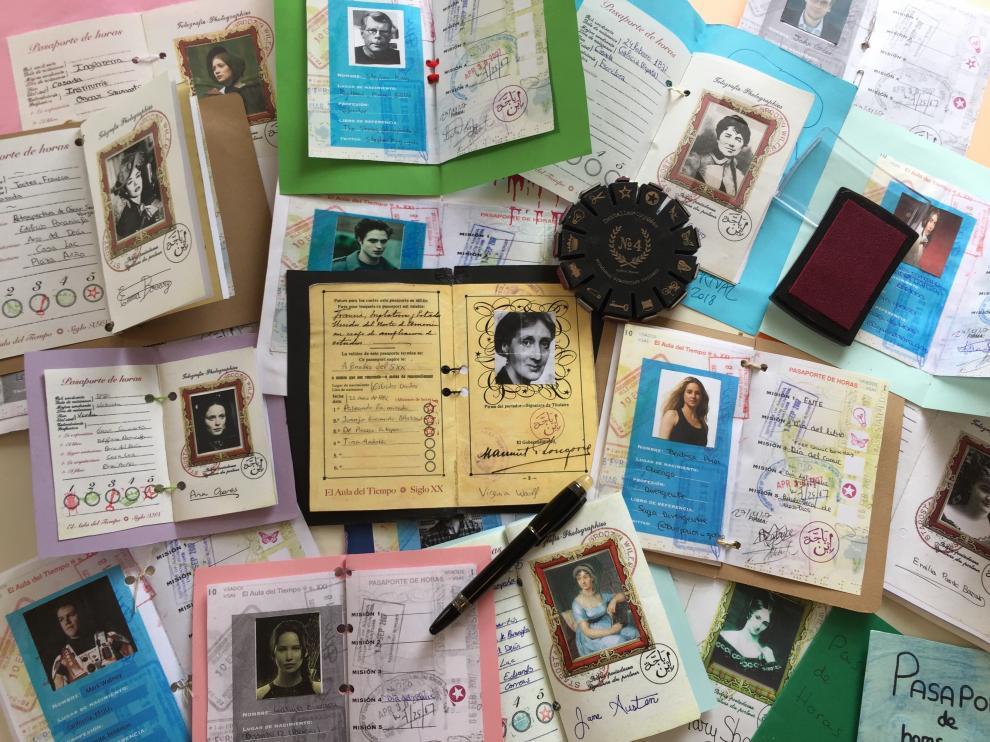 Pasaportes del Aula del Tiempo, un proyecto en torno a la literatura en el IES Avempace.