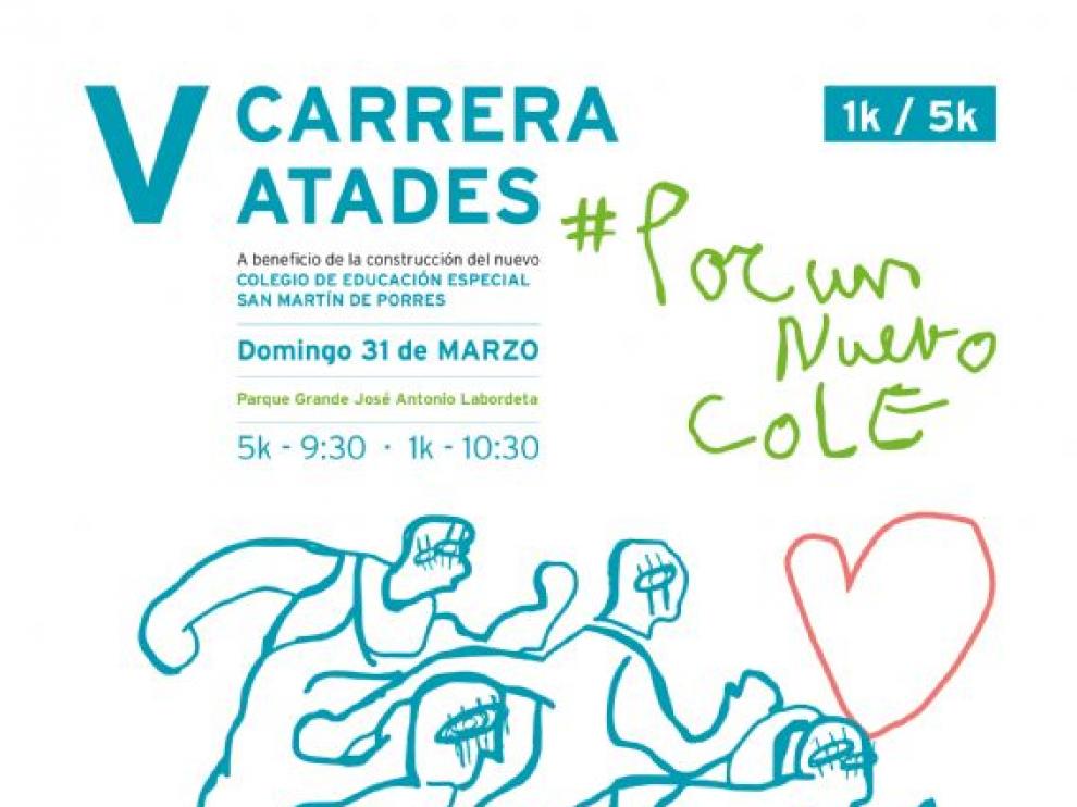 Cartel Atades Carrera por un nuevo cole