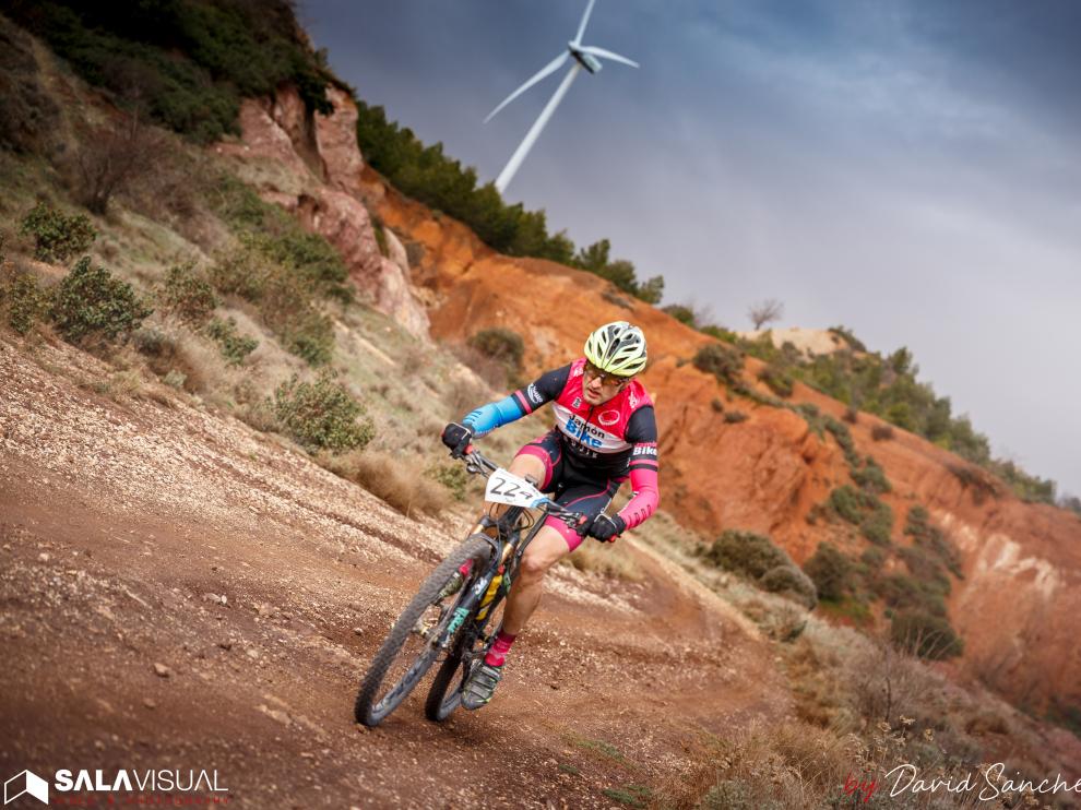 Un corredor, en la pasada edición de la Jamón Bike Calamocha
