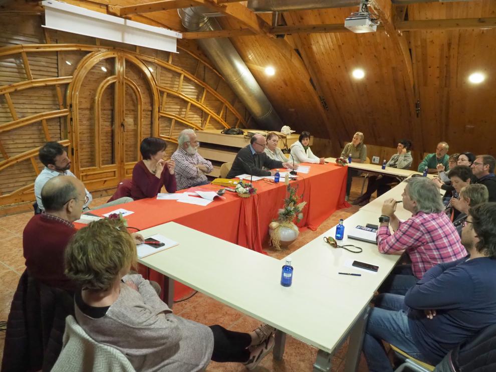 Francisco Parra durante su intervención en la asamblea.