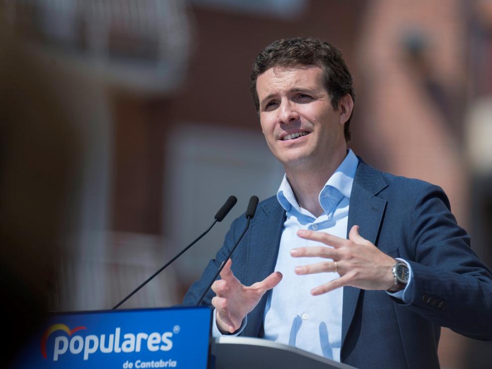 Pablo Casado en un acto este sábado.