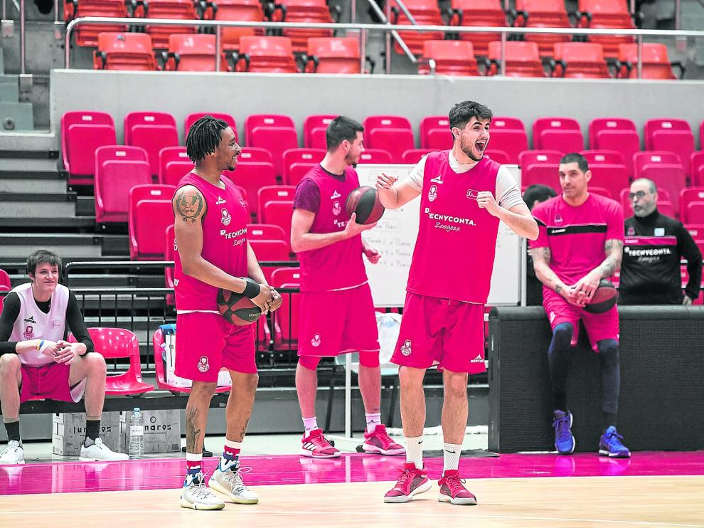 Entrenamiento del Tecnyconta Zaragoza