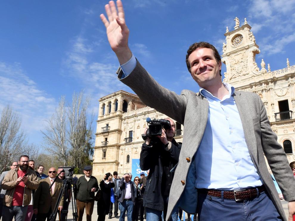 Pablo Casado en un acto este domingo.