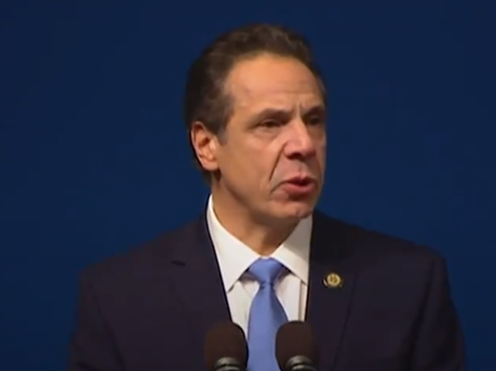 El gobernador de Nueva York, Andrew Cuomo.