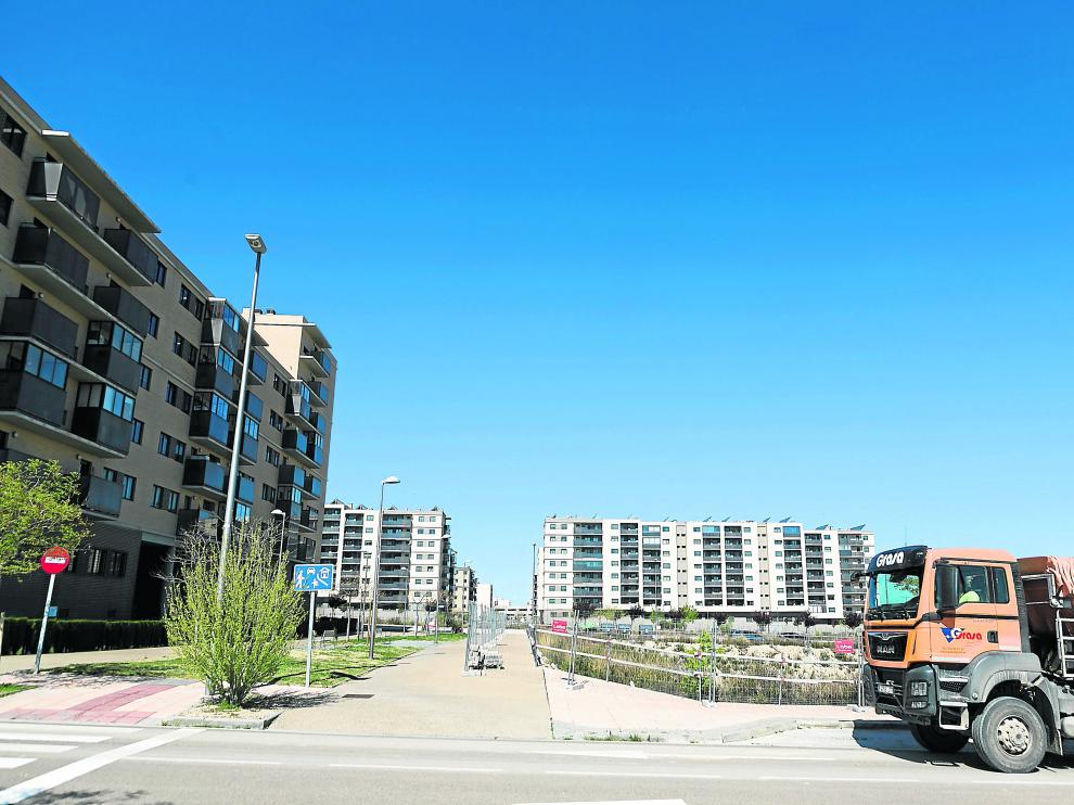 Vista de la zona de viviendas del barrio de Arcosur.
