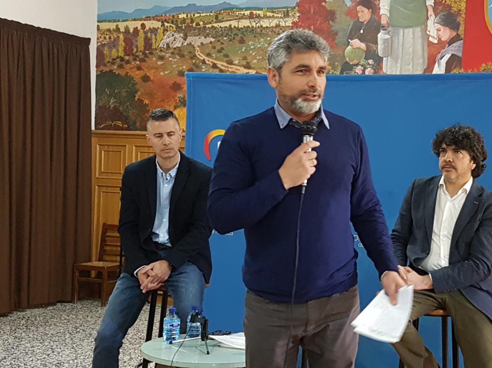 Juan José Cortés, este lunes, en Jaca.