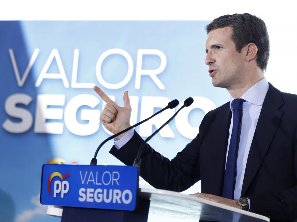 El líder del PP, Pablo Casado.