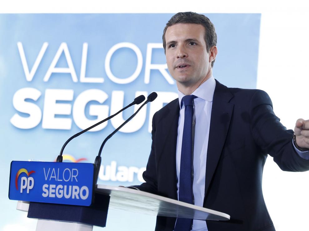 El presidente del PP, Pablo Casado.