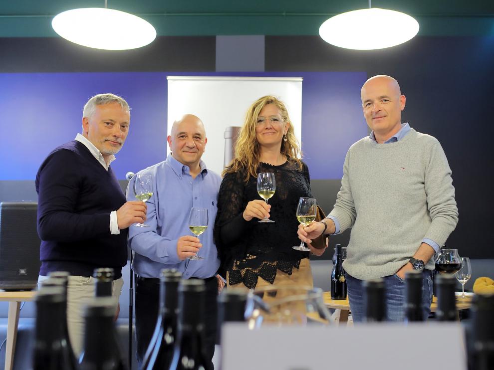 José María Cidad, Chema Lozano, Raquel Latre y Alberto Santiago.