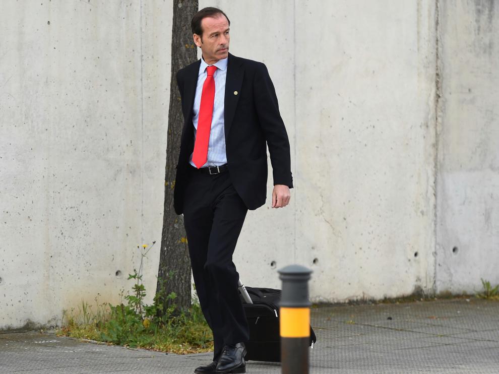 El inspector del Banco de España, José Antonio Casaus, llegando a la Audiencia Nacional, donde se juzga el Caso Bankia