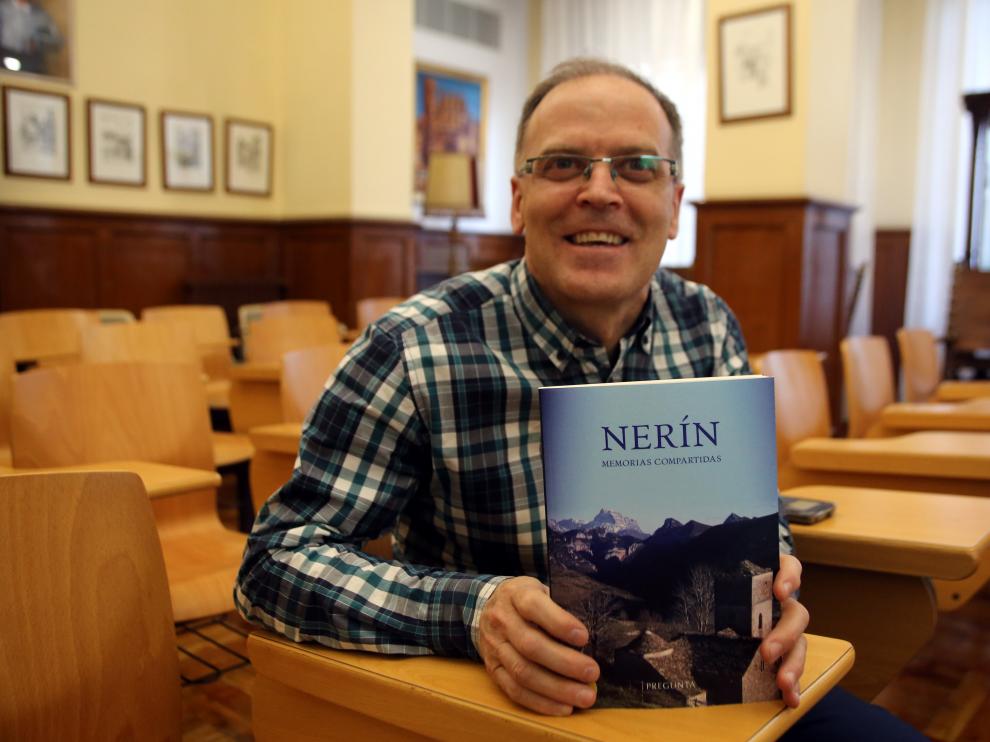 Rafael Latre, coordinador del libro colectivo 'Nerín. Historias compartidas'.