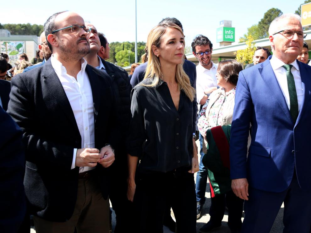 Cayetana Álvarez de Toledo, en la universidad autónoma de Barcelona.