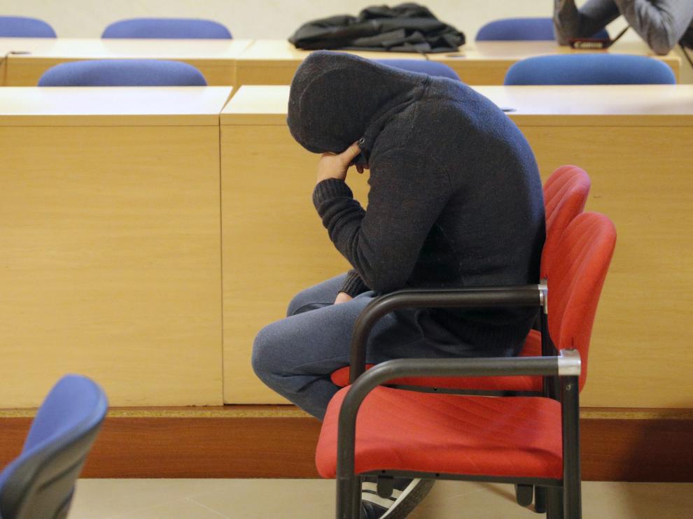 'El Chicle', durante una nueva sesión de su juicio por rapto este jueves en Santiago de Compostela.