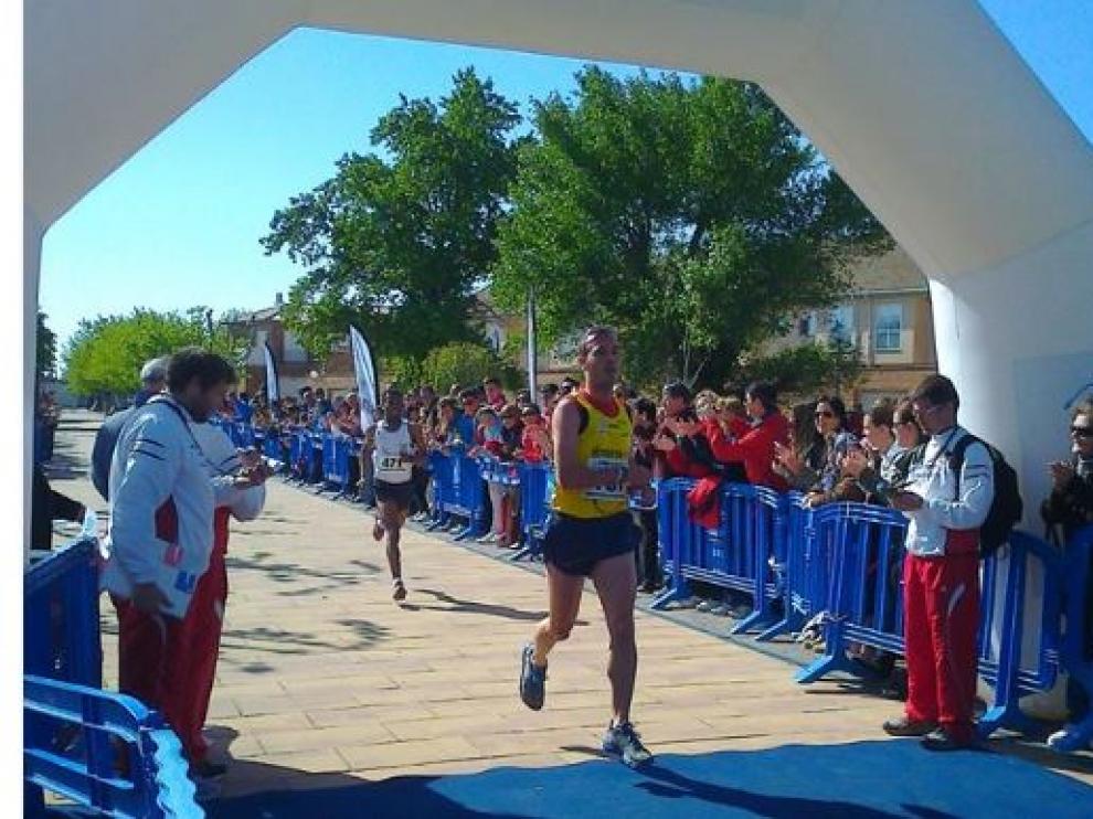 Imagen de la llegada del año anterior de la carrera de Sobradiel.