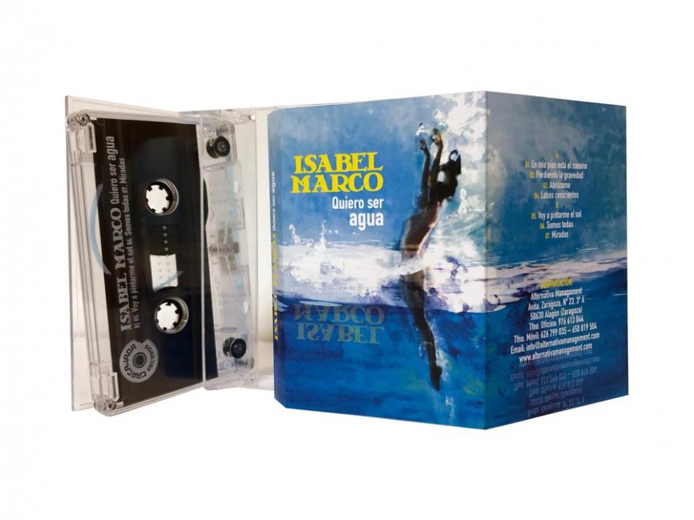 La música zaragozana Isabel Marco ha lanzado su nuevo trabajo, 'Quiero ser agua', en cassette.