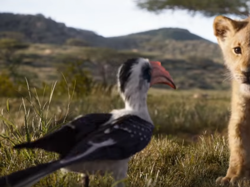 Escena del tráiler de 'El Rey León'.