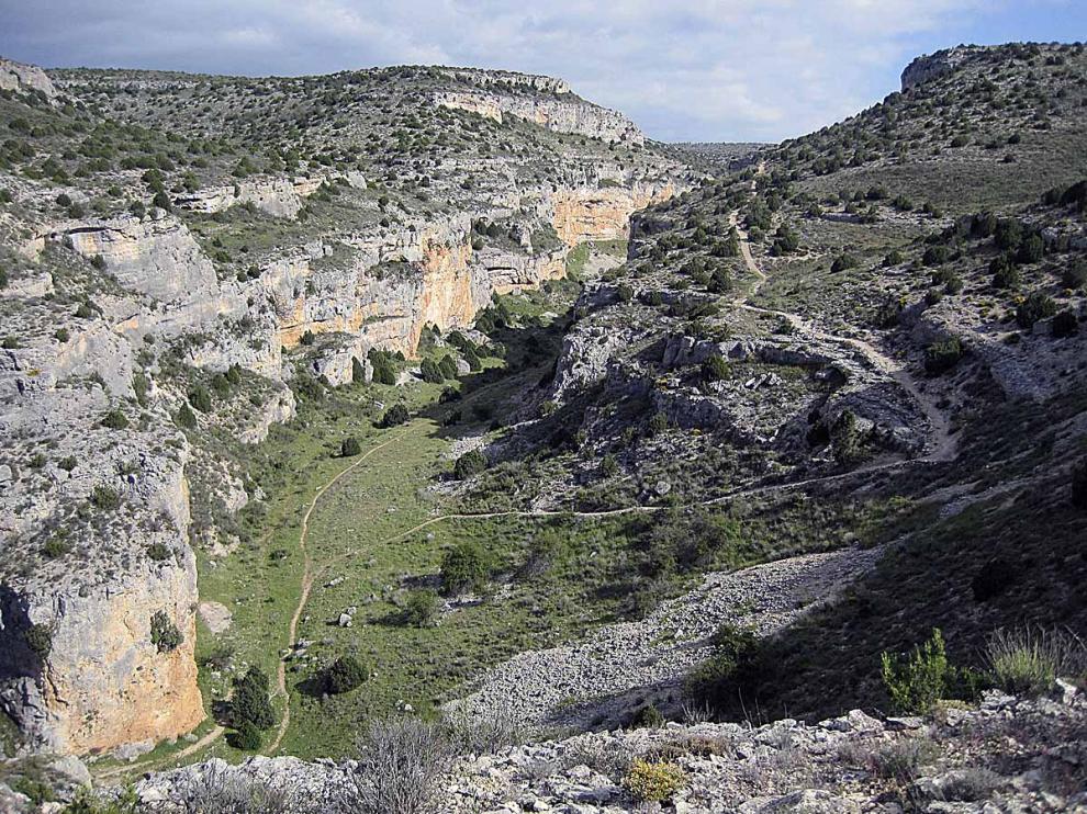 Vista del barranco de la Hoz Seca.