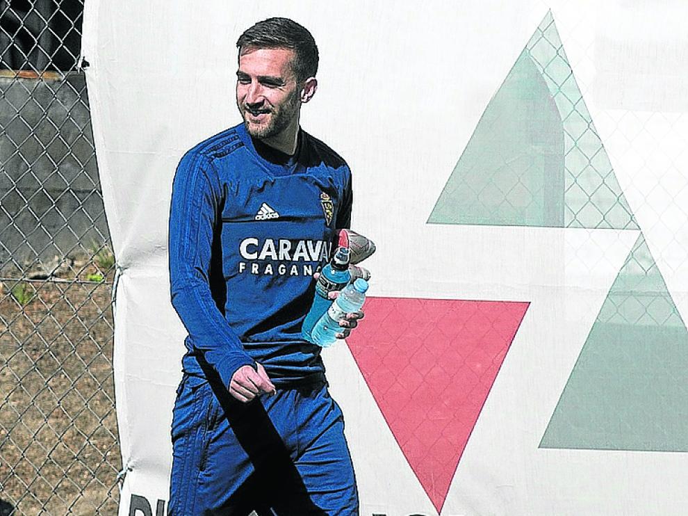 Benito, en un entrenamiento de esta semana.