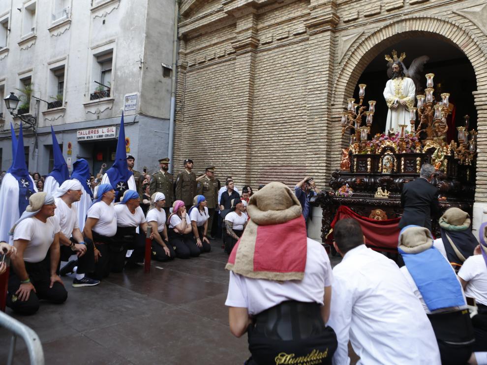 Procesión de la Humildad del Domigo de Ramos en Zaragoza