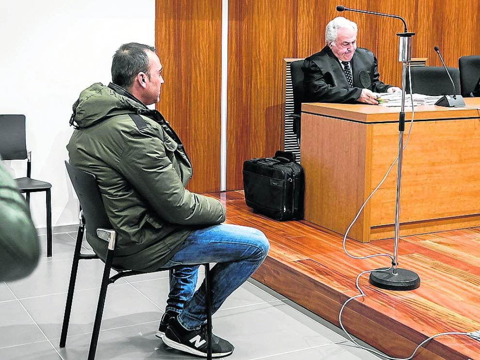 Cristian Q., durante el juicio que se celebró en la Audiencia Provincial de Zaragoza.