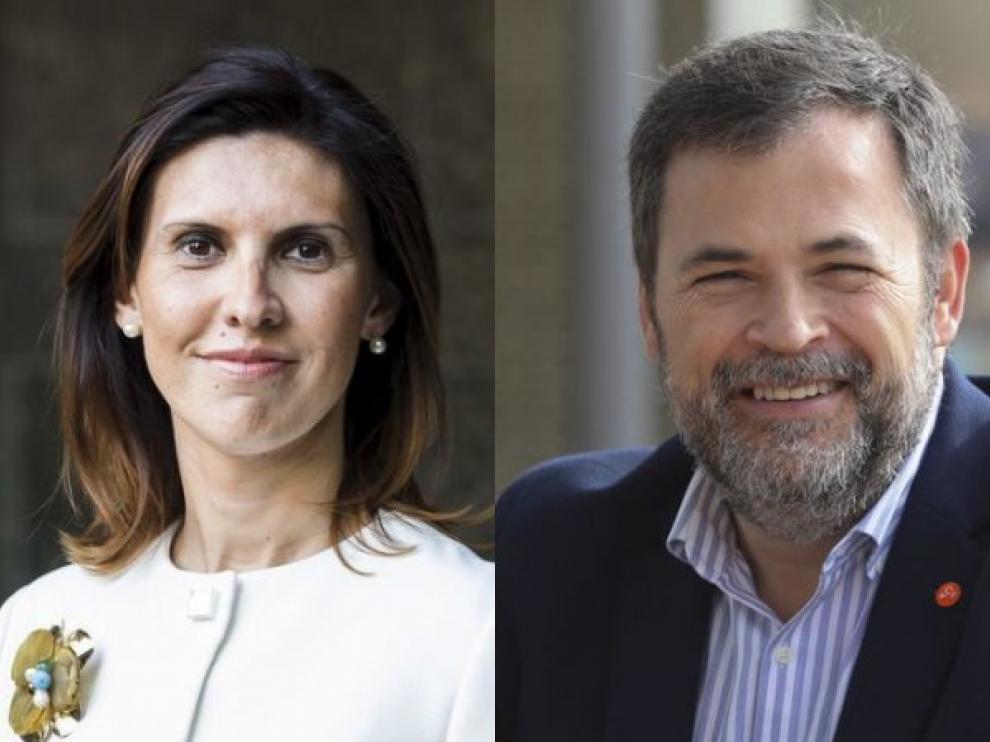 Jara Bernués y José Luis Cadena, candidatos de Cs por Huesca.