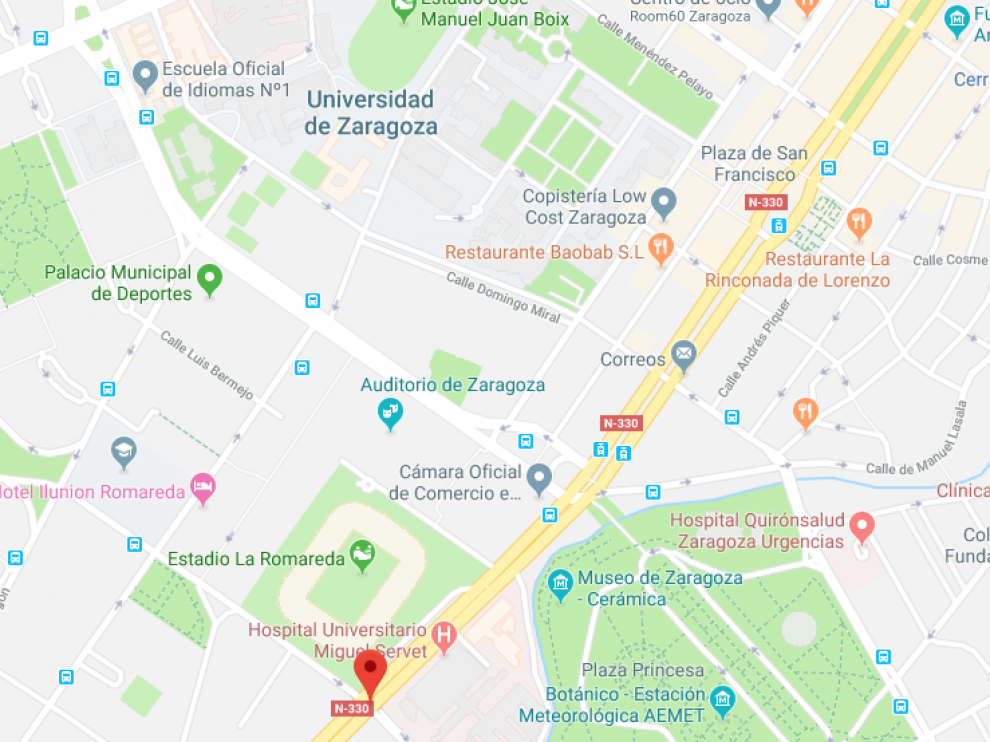 La colisión ha ocurrido en el paseo de Isabel la Católica.
