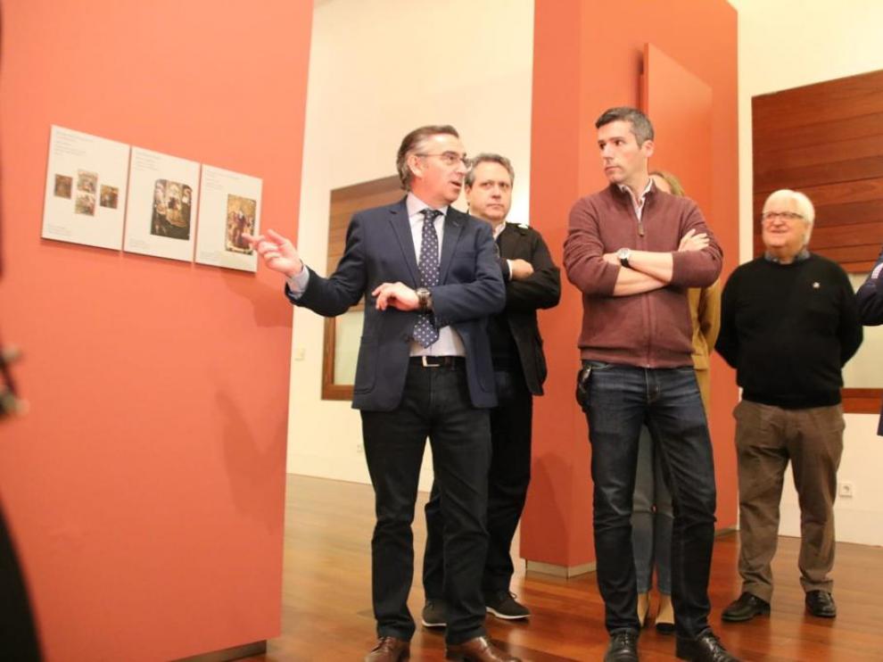 Beamonte ha visitado el Museo Diocesano, la Catedral y los restos aparecidos en octubre.