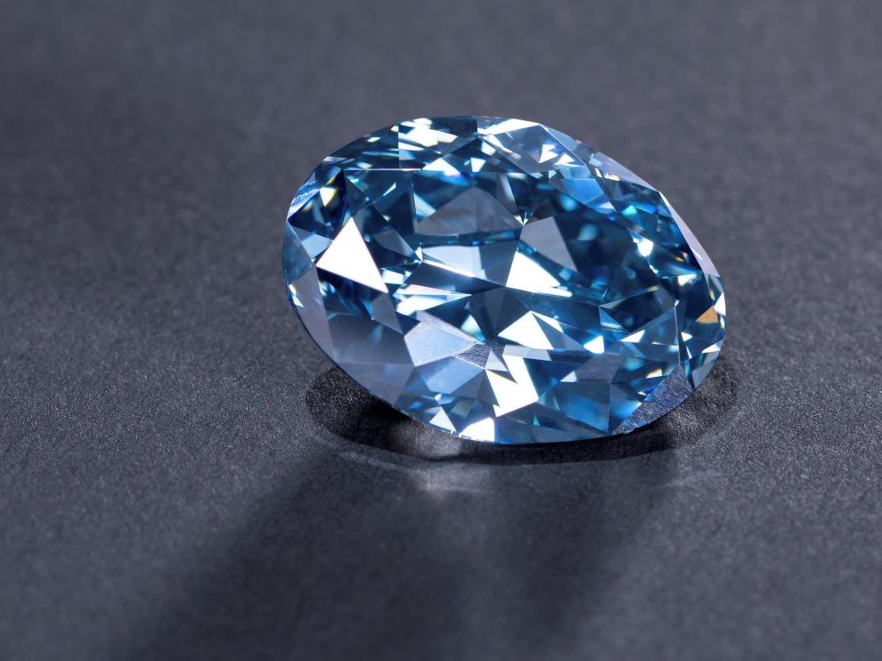 El diamante azul, encontrado en la mina de Orapa.