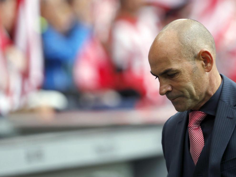 Paco Jémez, entrenador del Rayo Vallecano, el pasado fin de semana en Bilbao.