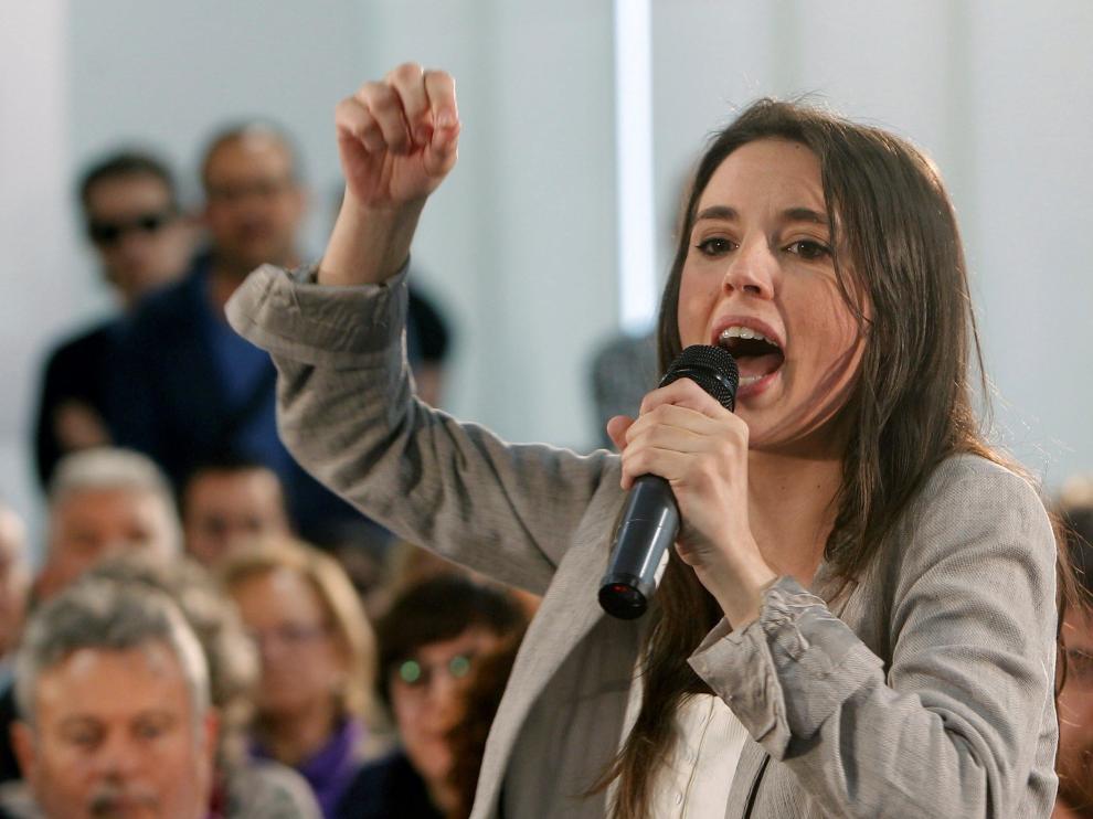 Acto electoral de Irene Montero en Alicante.