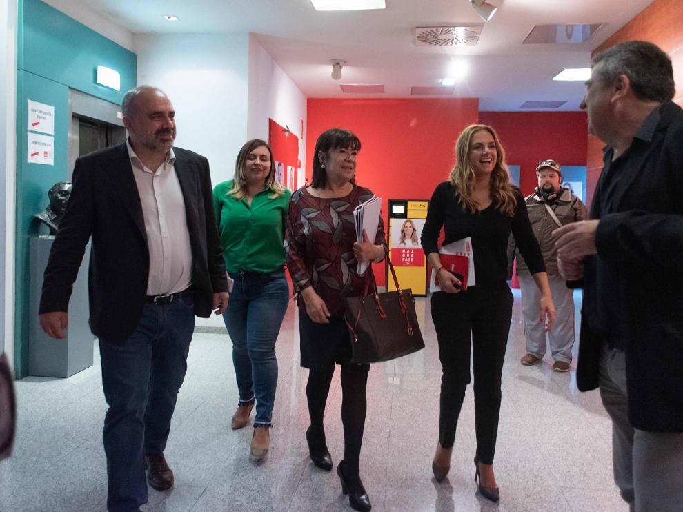 Cristina Narbona y Susana Sumelzo (PSOE) presentan el programa electoral.