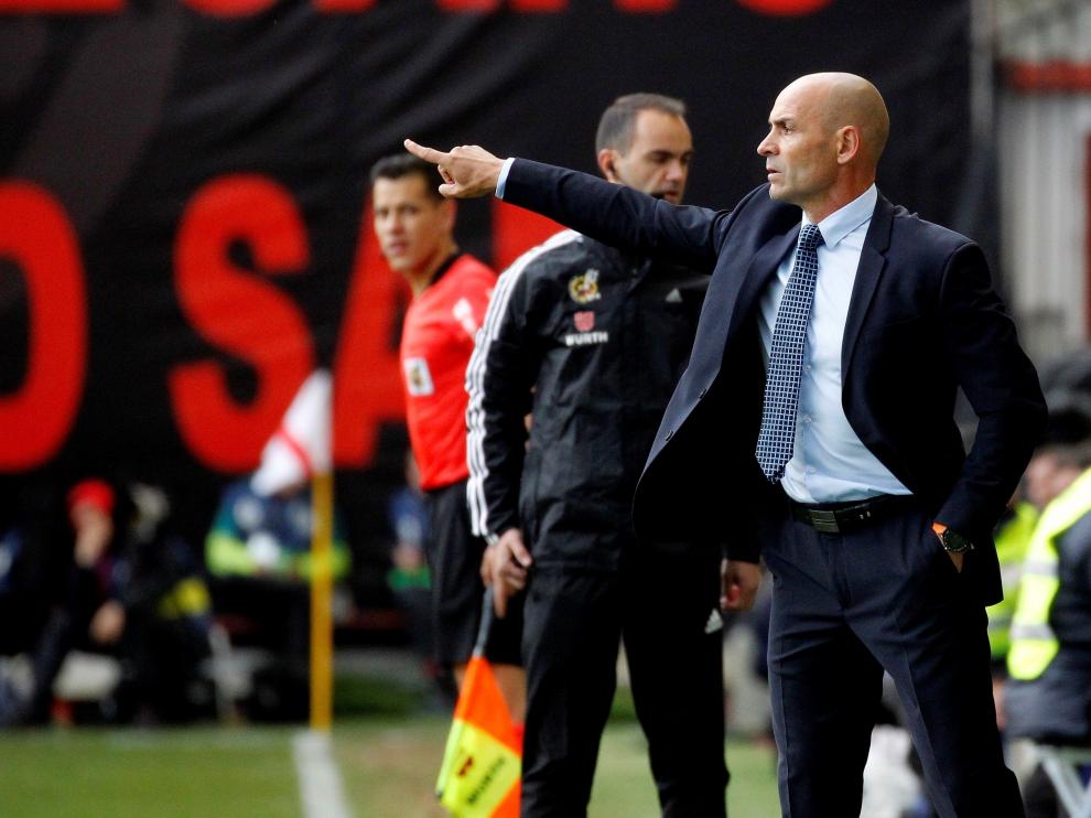 El preparador del Rayo Vallecano, Paco Jémez, durante un partido de su equipo.