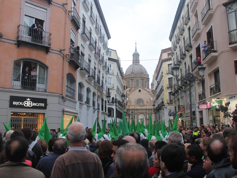 Procesión del Santo Entierro en Zaragoza.