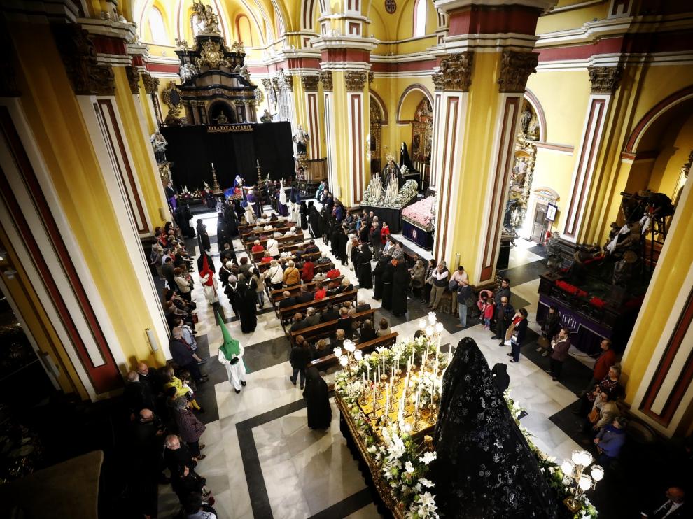 La procesión de las Esclavas en Zaragoza.