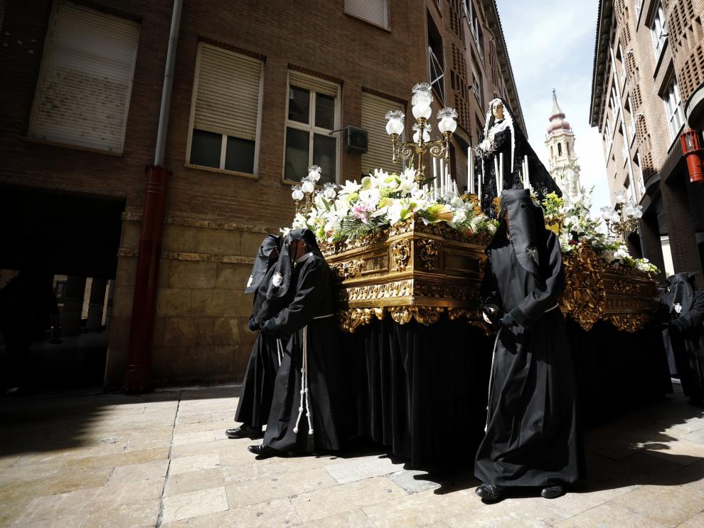 La procesión de las Esclavas en Zaragoza.