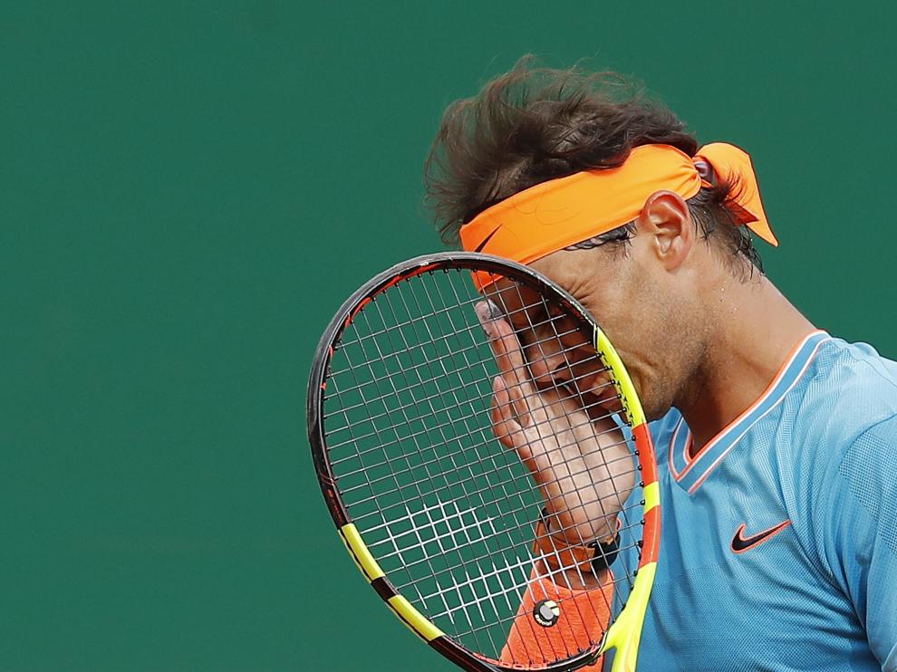 Nadal tras perder en Montecarlo.
