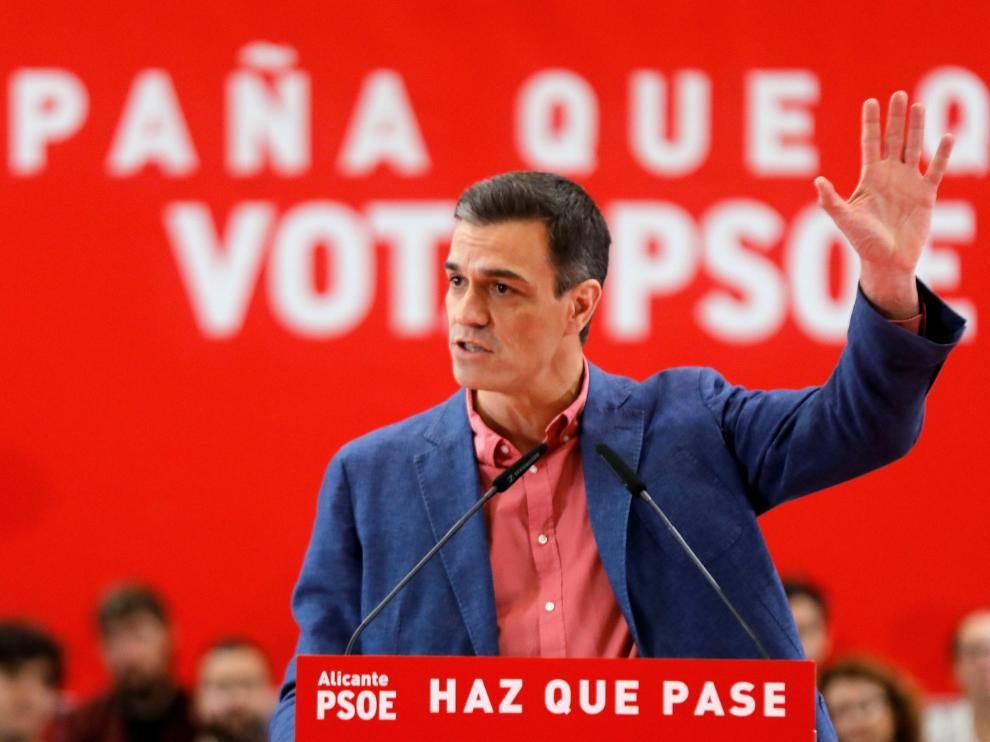 Pedro Sánchez este sábado en la Comunidad Valenciana.