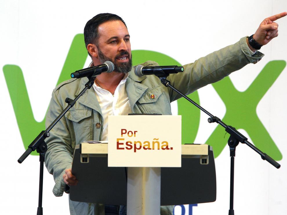 Abascal durante un acto este domingo.