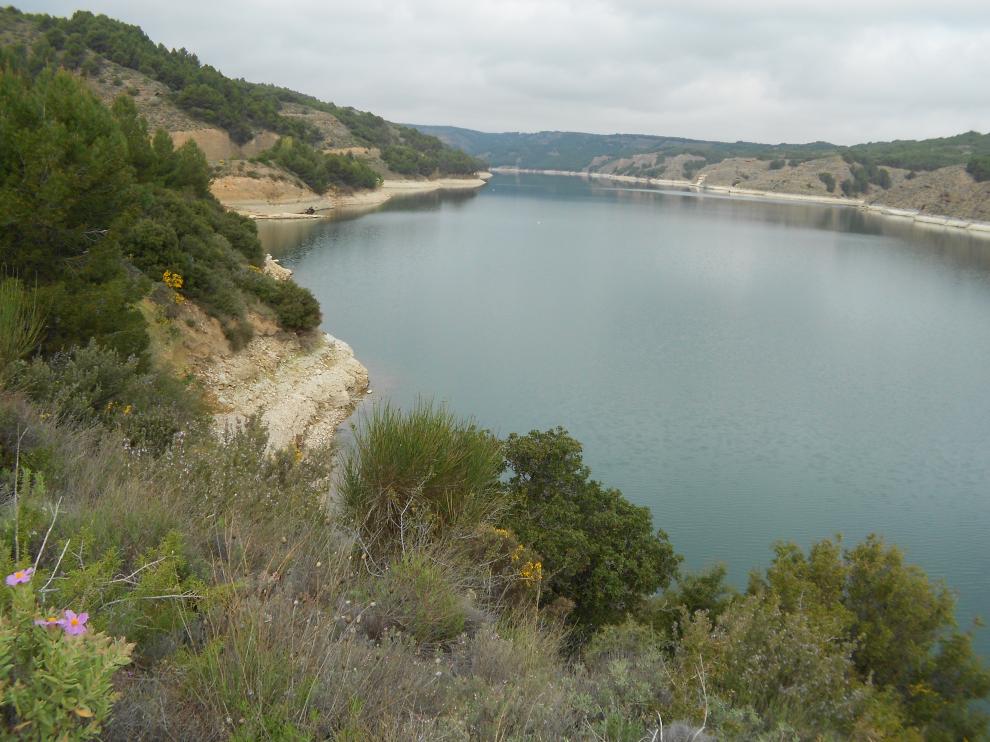 Imagen del embalse del Val, afectado por vertidos contaminantes procedentes de Soria