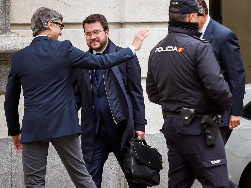 El tribunal exime a Aragonès de declarar como testigo en el juicio por el procés