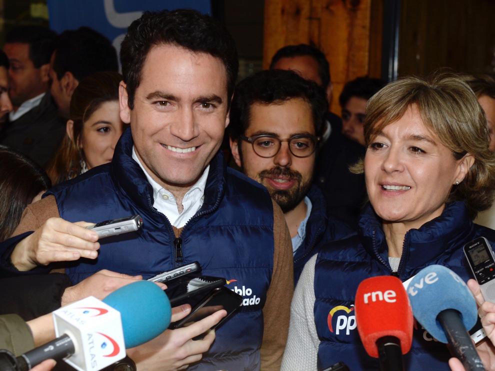 El secretario general del PP, Teodoro García Egea, este miércoles en un acto en Valladolid.