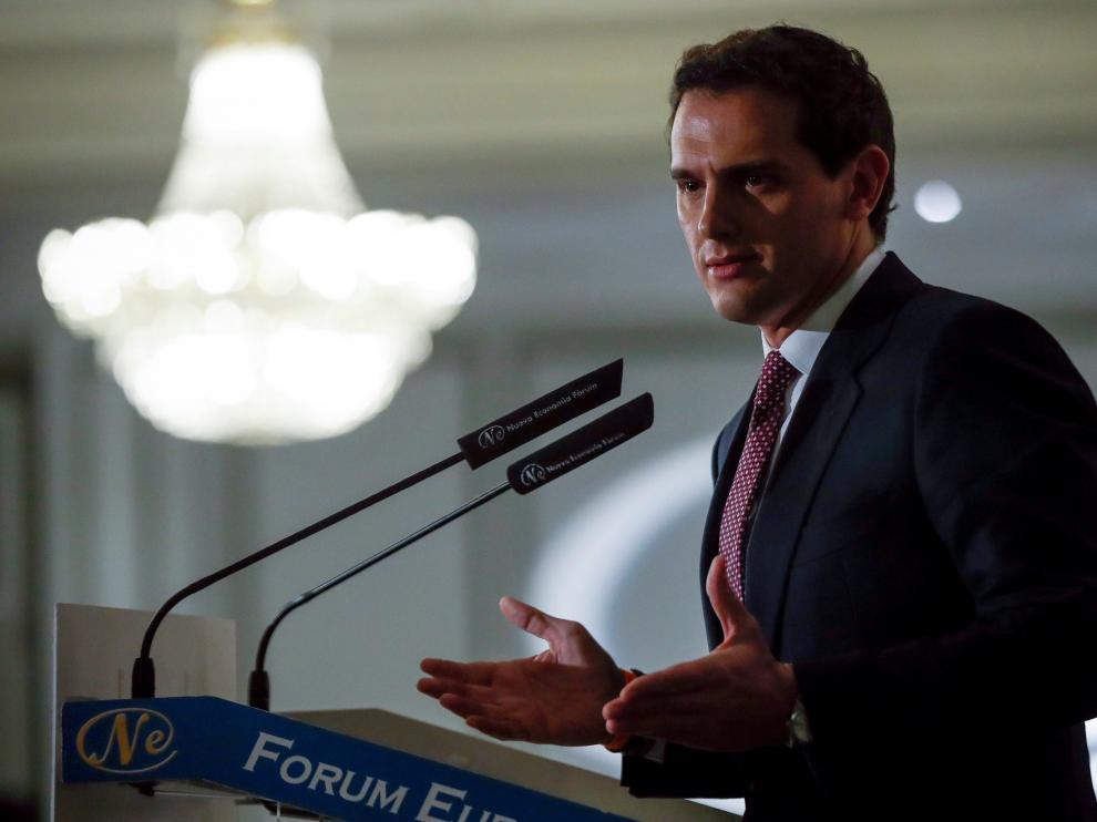 El candidato de Ciudadanos a la Presidencia de Gobierno, Albert Rivera.