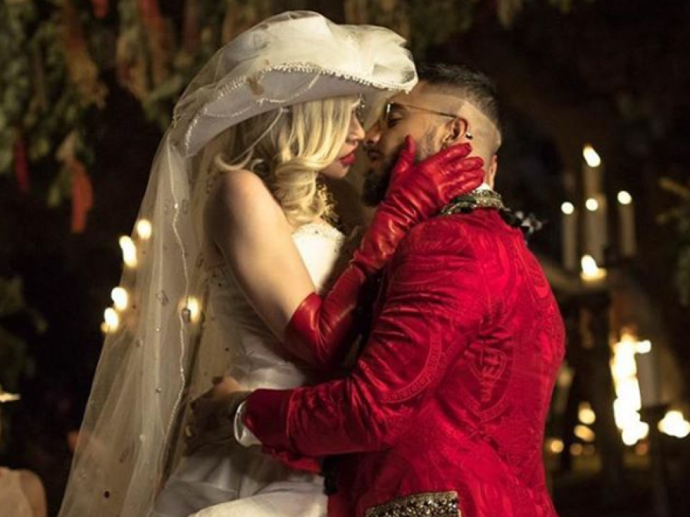 Fotograma videoclip Maluma y Madonna de la canción 'Medellin'.