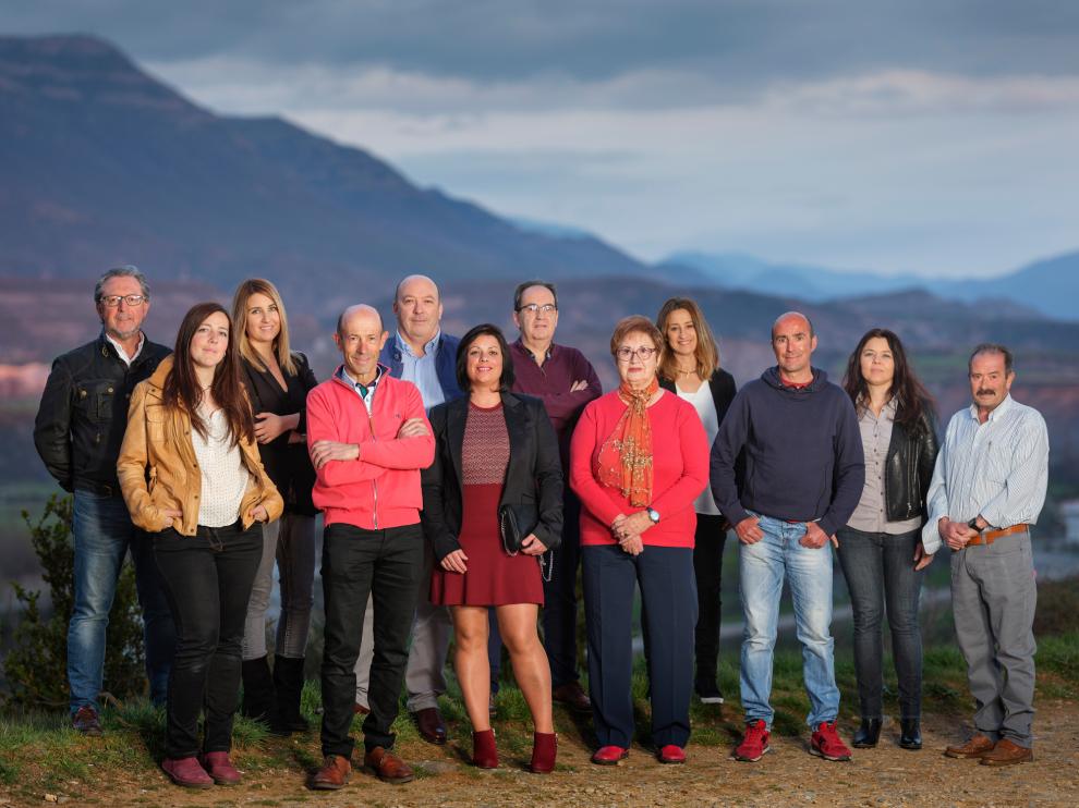 Candidatura del PAR Sabiñánigo para las elecciones municipales de próximo 26 de mayo.
