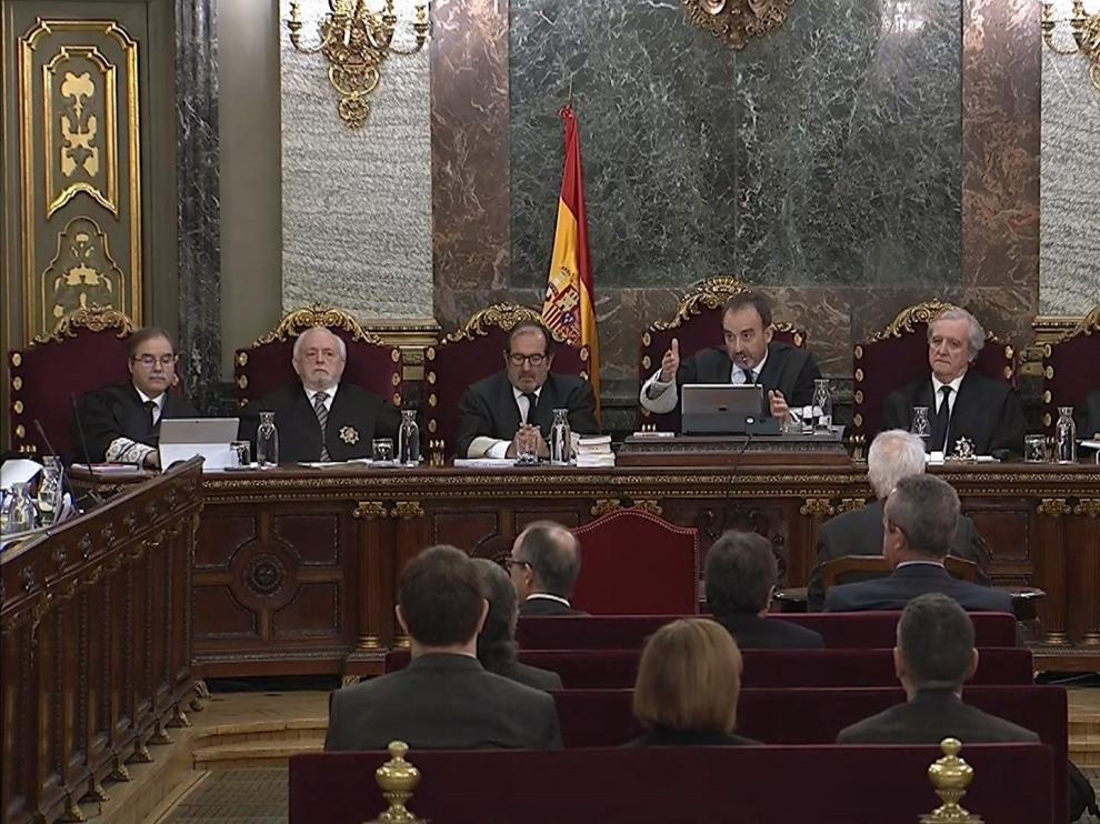 Sesión de este jueves del juicio del 'procés'.