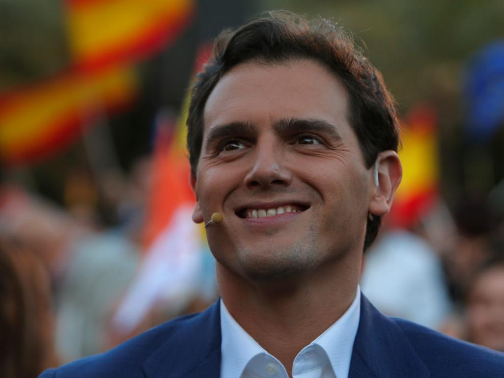 Albert Rivera en el cierre de campaña de Ciudadanos en Valencia.