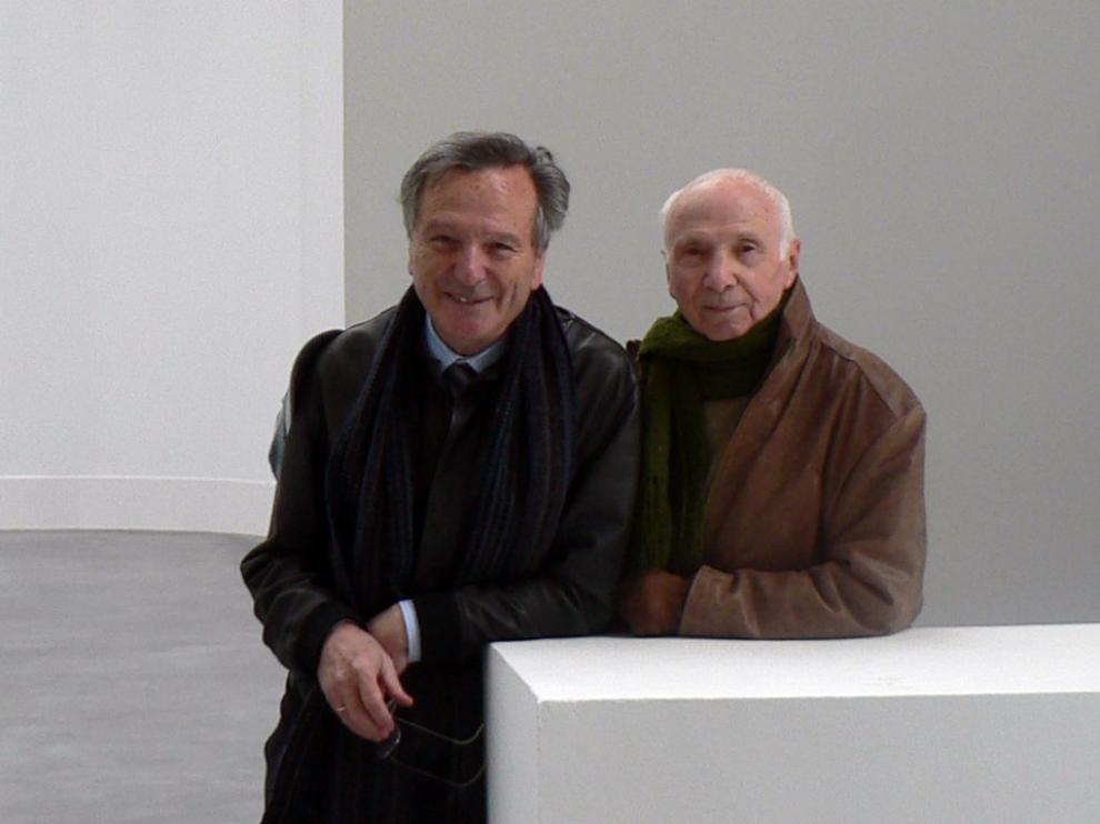 Moneo y Beulas, en el Centro de Arte y Naturaleza.