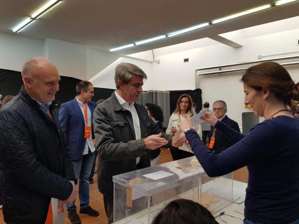 Ángel Garrido ha votado por primera vez a Ciudadanos tras su salida del PP.